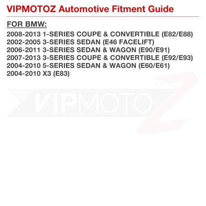 VIPMOTOZ Dark Smoked Lens Full LED Front Fender Side Marker Light Turn Signal Lamp Assembly Replacement For BMW E82 E88 E90 E91 E92 E93 E60 E61 E83, Driver & Passenger Side