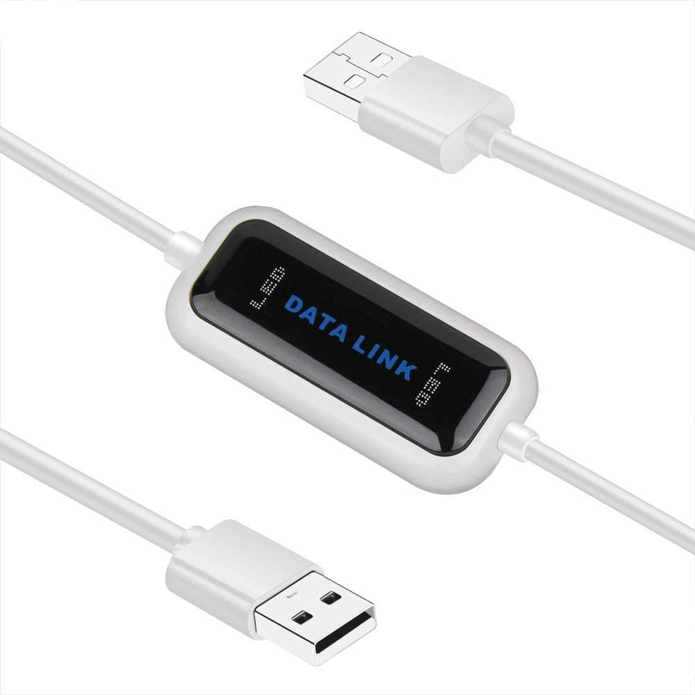 Unifire® High Speed USB Pc to Pc Online Share Sync Link Net Direct Data File Transfer Bridge LED Cable Easy Copy Between 2 Computer