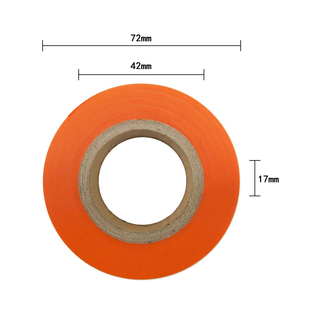 Maveek 9 Roll Multicolor Electrical Tape, 0.67 Inch 65.62 Feet Utility PVC Insulation Tape Adhesive Duct Tapes, Work Great for Waterproof, Flame Retardant, Cold Resistance and Non-Conductive 9 Color
