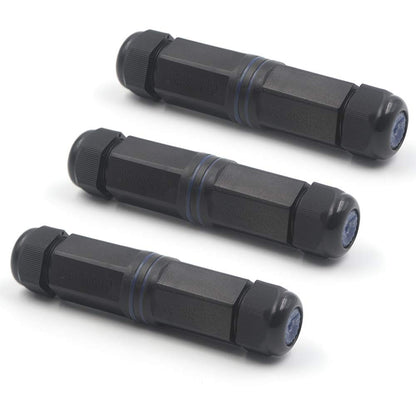 VCE IP68 Waterproof RJ45 Coupler Cat6/Cat5E/Cat5,3-Pack Shielded Outdoor Ethernet Cable Connectors Female to Female, Network LAN Cable Extender