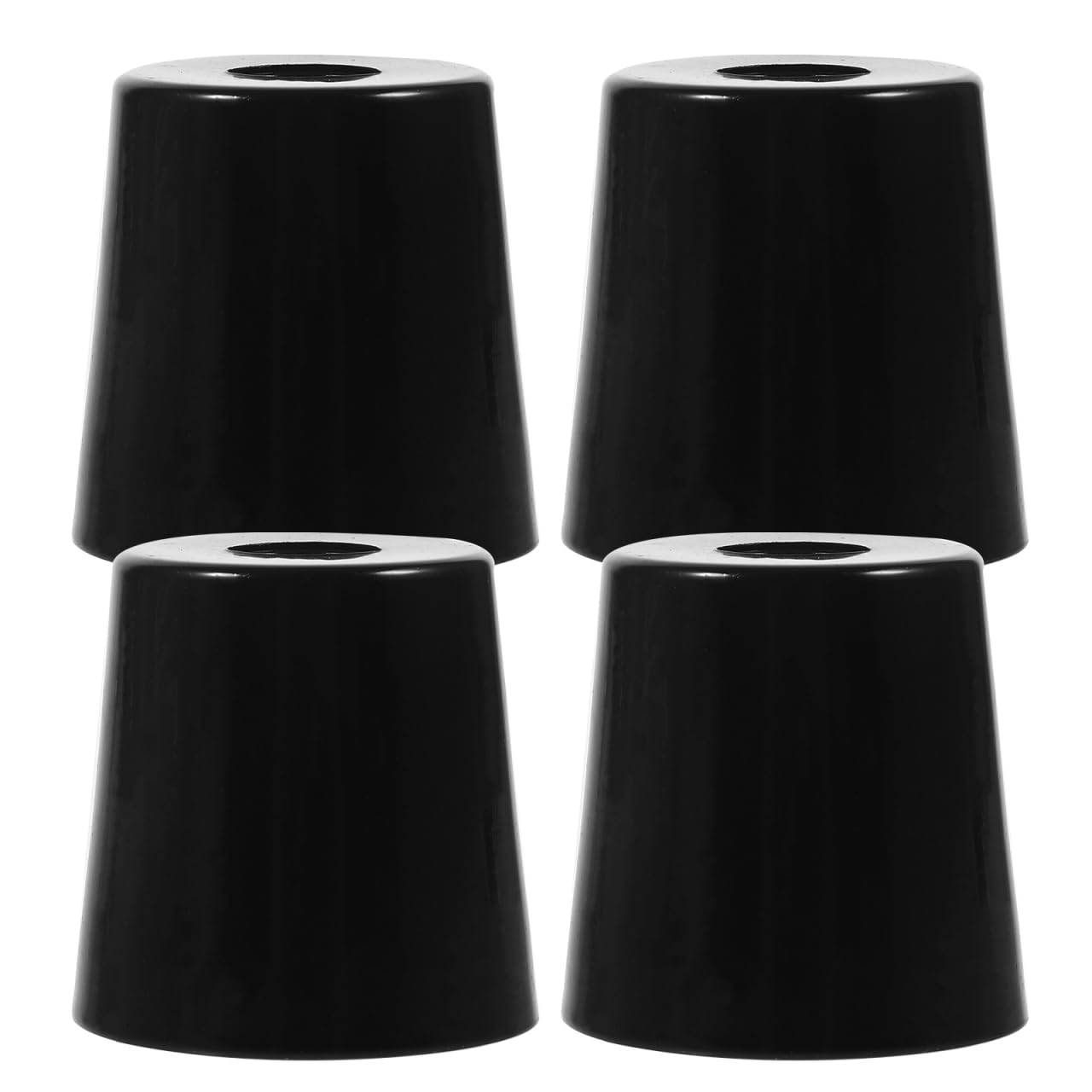 iplusmile Trailer Door Bumper 1.96In Rubber Ramp Stop with Isolation Washers for Truck Cargo Trailer Door Protection 4-Pack Durable Cone-Shaped Ramp Accessory