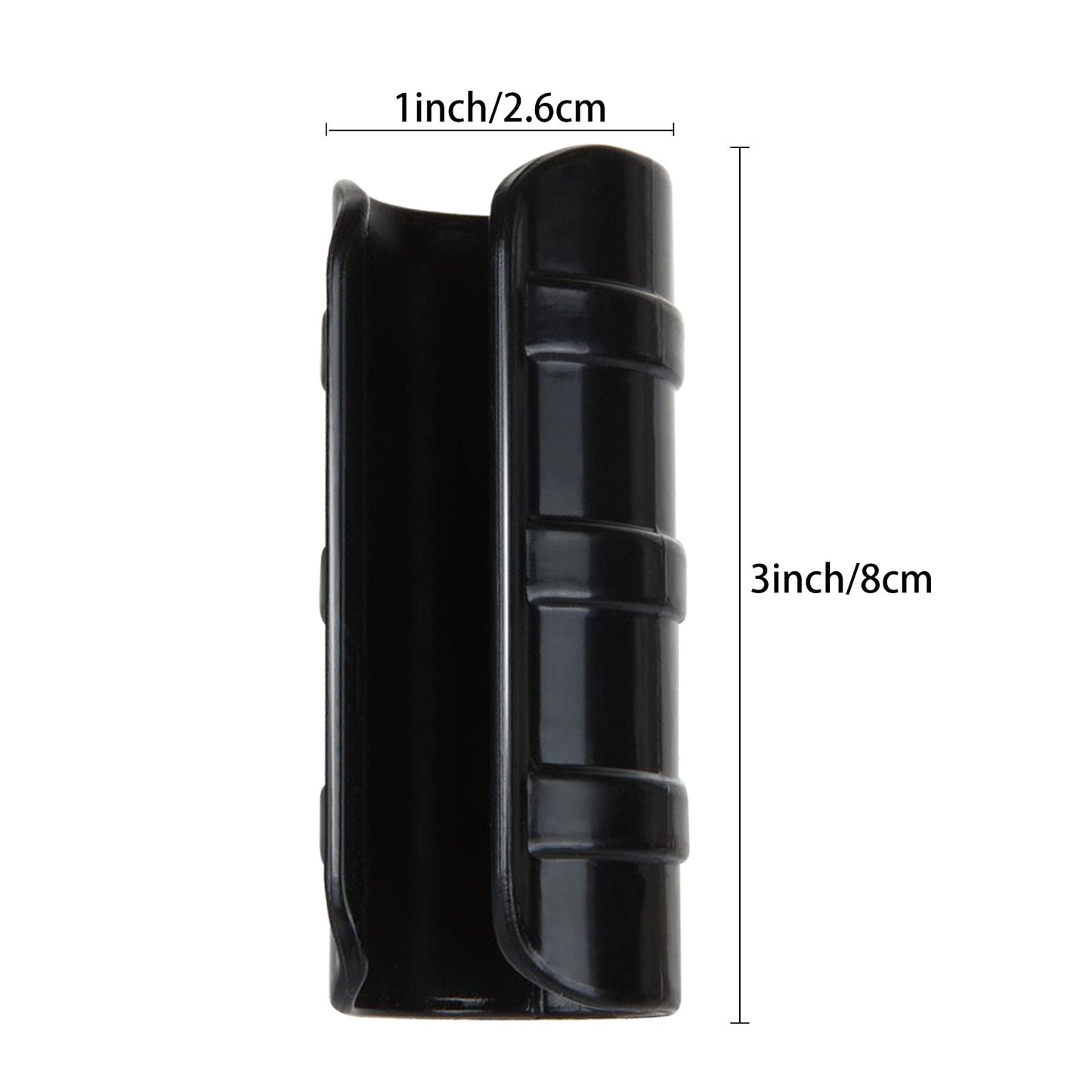 50 PCS 1 inch Greenhouse Clamps Clips 26mm Black ABS Snap Clamp Tube Clip Garden Buildings Tube Clip for Greenhouse Film, Sunshade Nets, Frame Shelters (Outer Ø 1.26”inner Ø 1”)