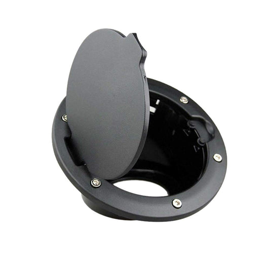 Gas Cap Cover Fuel Filler Door Cover Compatible with 2007-2018 Jeep Wrangler JK JKU Sport Rubicon Sahara Unlimited