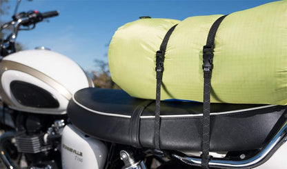 ROK Straps ROK-10050 Black/Reflective 18" - 60" Motorcycle/ATV Adjustable Stretch Strap