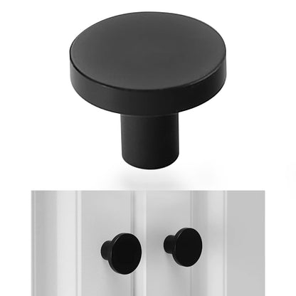 10 Pack Round Cabinet Knobs Drawer Knobs Dresser Knobs, Black Handles Knobs Drawer Pulls Door Knobs Furniture Knobs Cupboard Knobs for Modern Bathroom Kitchen Cabinet Hardware - Matte Black