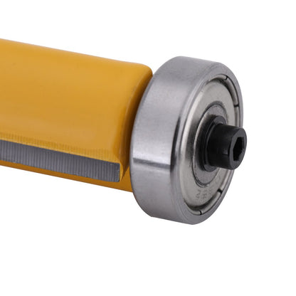 1/2" Shank Straight Router Bit Woodworking Flush Trim Router Bit Tool 2-1/2"L x 3/4''Dia with Long Cutter, Top and Bottom Bearing