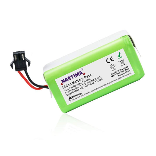 NASTIMA 14.4V 2600mAh Replacement Battery Compatible with Eufy RoboVac 11 11S Plus 11S 15C 15C MAX 20C 30C 30C MAX G10 Hybrid G20 G30 Tesvor X500 Lefant T700 and Ecovacs Deebot N79 N79S DN622