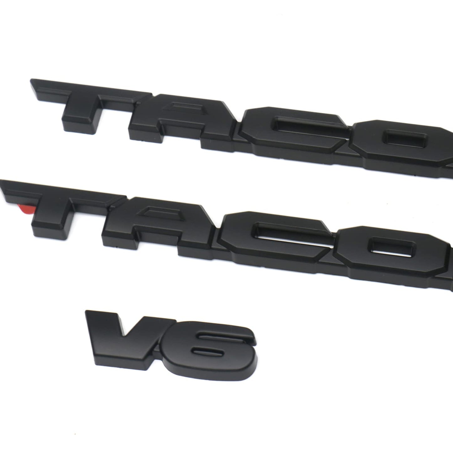 LEERLY Blackout Emblem Overlays Compatible with Tacoma 2016 2017 2018 2019 2020 2021 2022 2023 2024 2025 Badge Emblems Overlays with Strong 24091301 Adhesive Matte Black 3Pcs