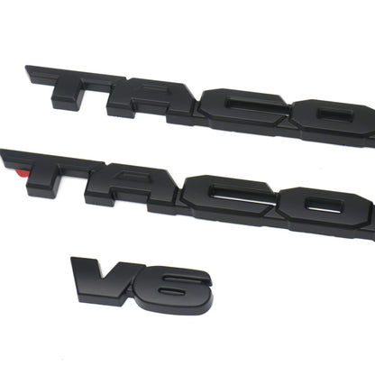 LEERLY Blackout Emblem Overlays Compatible with Tacoma 2016 2017 2018 2019 2020 2021 2022 2023 2024 2025 Badge Emblems Overlays with Strong 24091301 Adhesive Matte Black 3Pcs