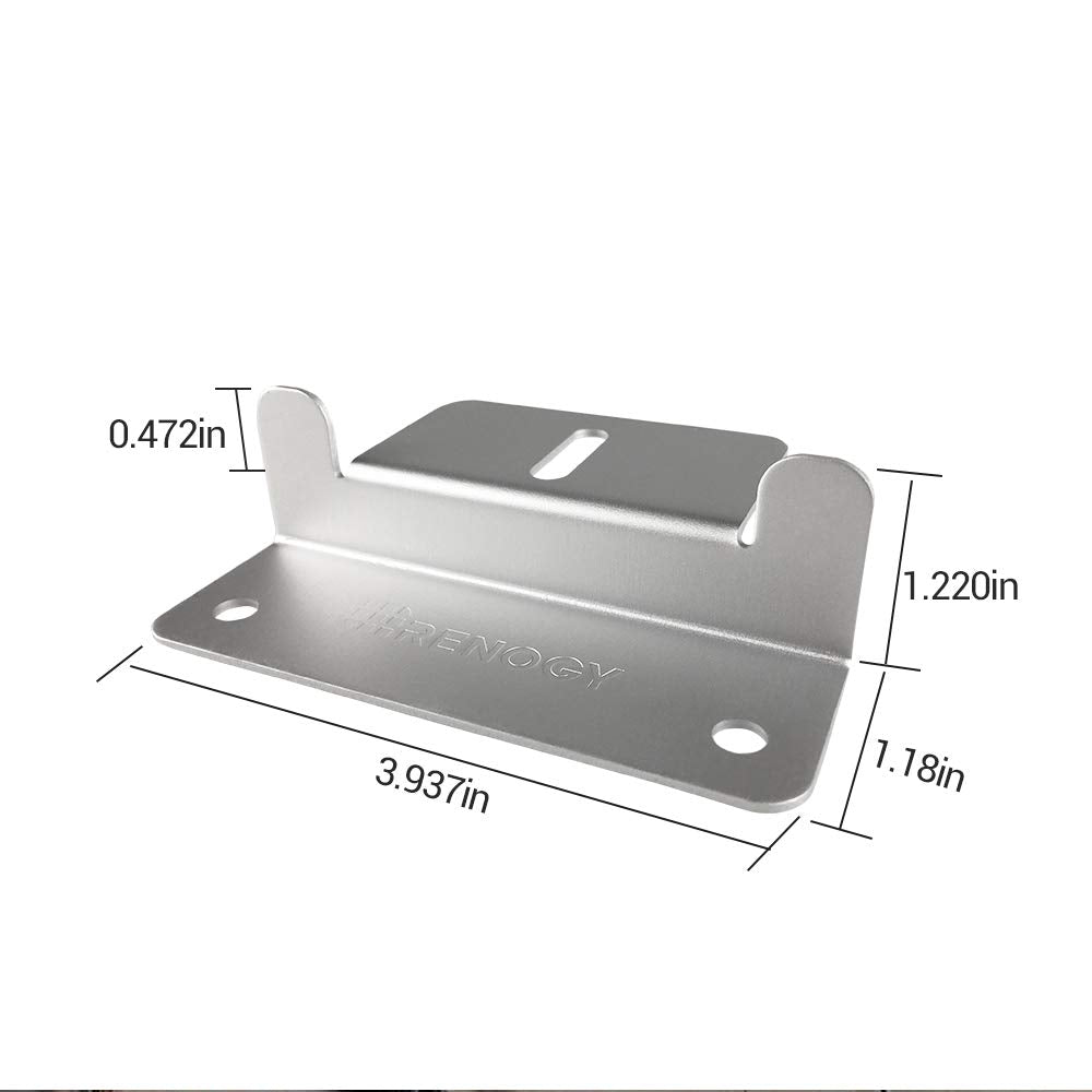Renogy RNG-MTS-ZB Solar Panel Mounting Z Bracket Mount Supporting for RV, Roof, Boat, Set of 4 Units