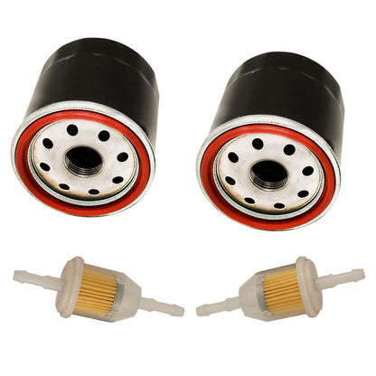 Quaprodur AM107423 49065-0724 Oil Filter Replacment for Kawasaki 49065-7010 49065-2078 Club Car 1016467 41016467 Kubota T1460 T1560 T1700H T1770 T1870 (2 Pack)