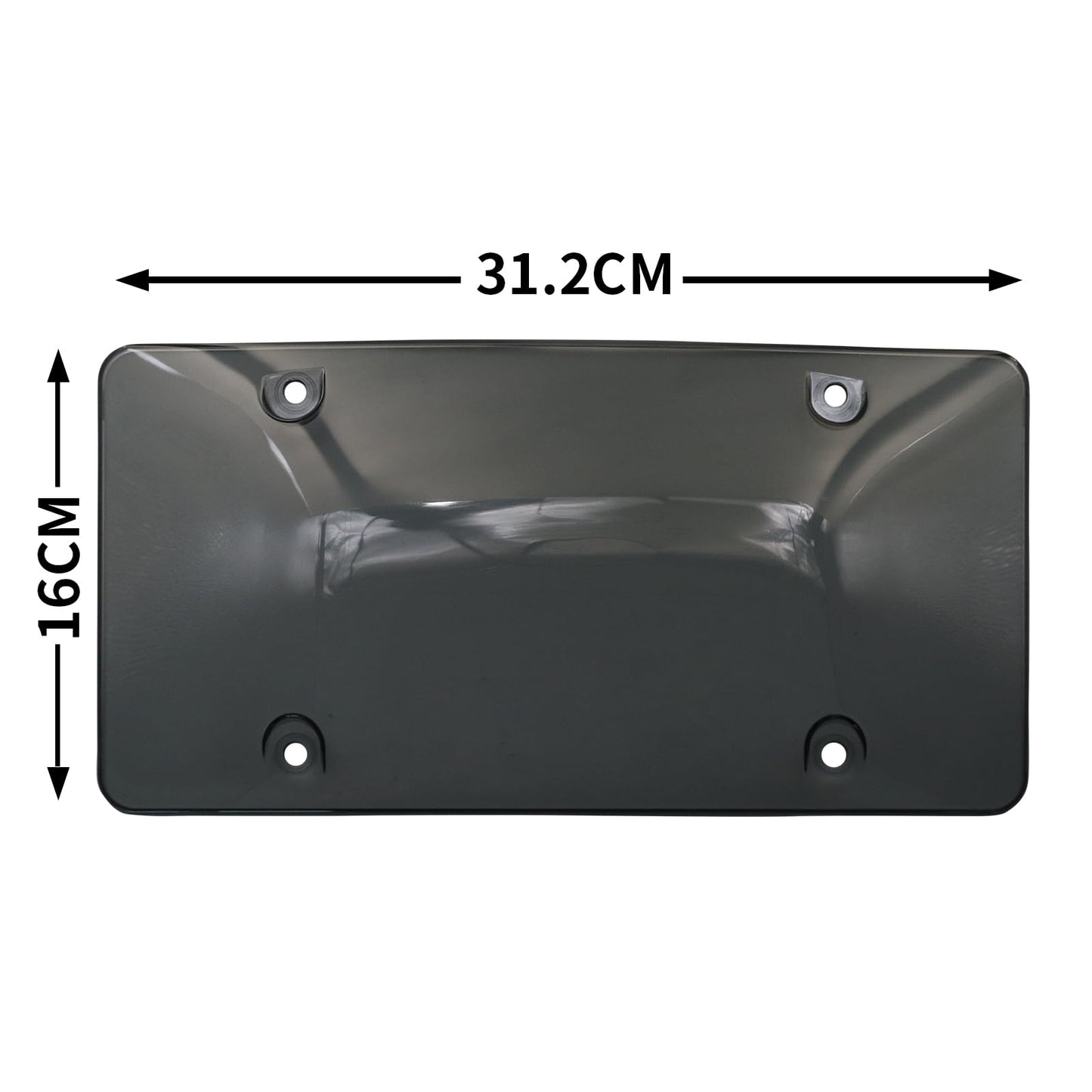 License Plate Frame Cover,Curved Surface Design,2pack- License Plate Protector.Fits Standard 6x12Inches License Plates,Protect Your Front & Back License Plate Frame (Gray)