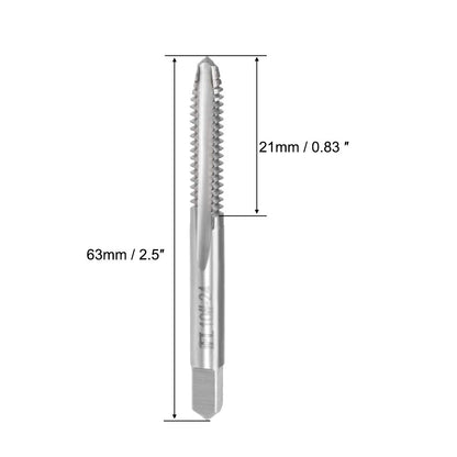 uxcell Machine Tap #10-24 UNC Thread 2B Class 3 Flutes High Speed Steel Screw Threading Tap Tapping Tool 5pcs