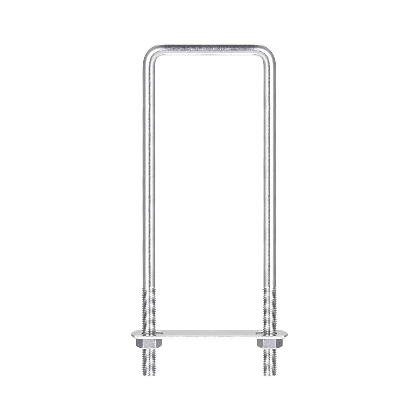 uxcell Square U-Bolts, 2 Sets 62mm(2.44") Inner Width 200mm Length M8 304 Stainless Steel U Clamp Bolt with Nuts and Plates, for Boat Trailer