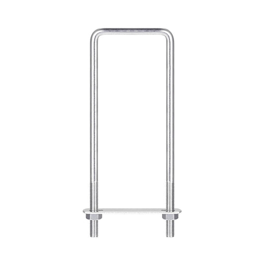 uxcell Square U-Bolts, 2 Sets 62mm(2.44") Inner Width 200mm Length M8 304 Stainless Steel U Clamp Bolt with Nuts and Plates, for Boat Trailer