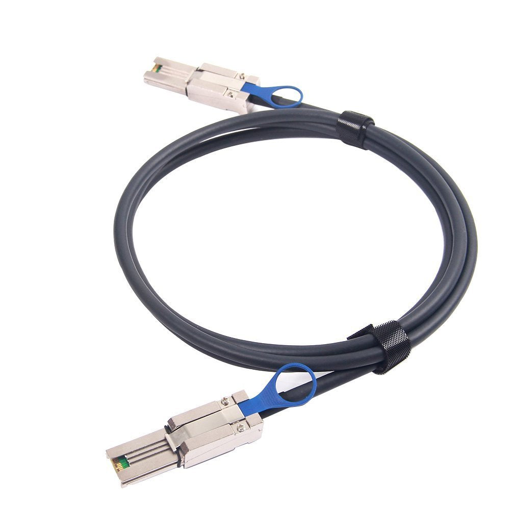 10Gtek 6G External Mini SAS SFF-8088 to SFF-8088 Cable, 100-Ohm, 1-Meter(3.3ft)