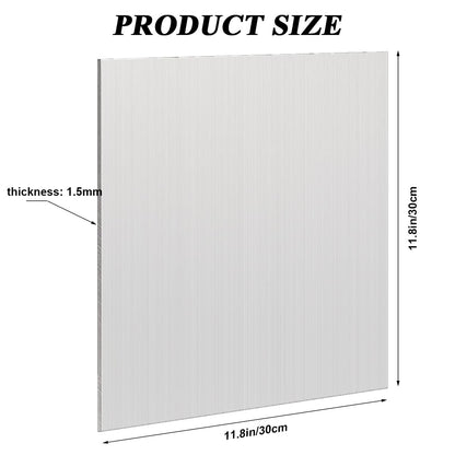 1 Pack 5052 H32 Aluminum Sheet Metal 12” x 12”x 1/16”(0.06") Flat Plain Thin Aluminum Plate Covered with Protective Film, Rectangle Aluminum Metal Plate for Crafting lndustry, 1.5mm