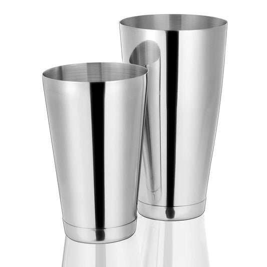 Etens Boston Cocktail Shaker Set 304 Stainless Steel, 18oz & 28oz Weighted Leak Proof Bar Shaker Tins, Professional Bartender Drink Mixer, Commercial Bar Tools Metal Cup - Silver