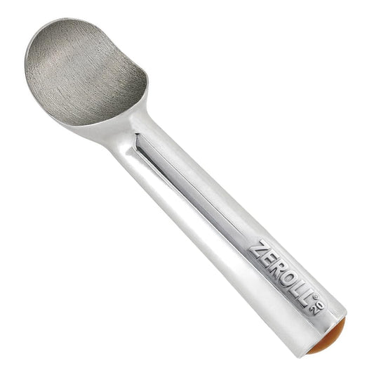 Zeroll 1020 Original Ice Cream Easy Scoop with Unique Liquid Filled Heat Conductive Handle Simple One Piece Aluminum Design Easy Release 40 Scoops per Gallon Made in USA, 2-Ounce, Silver