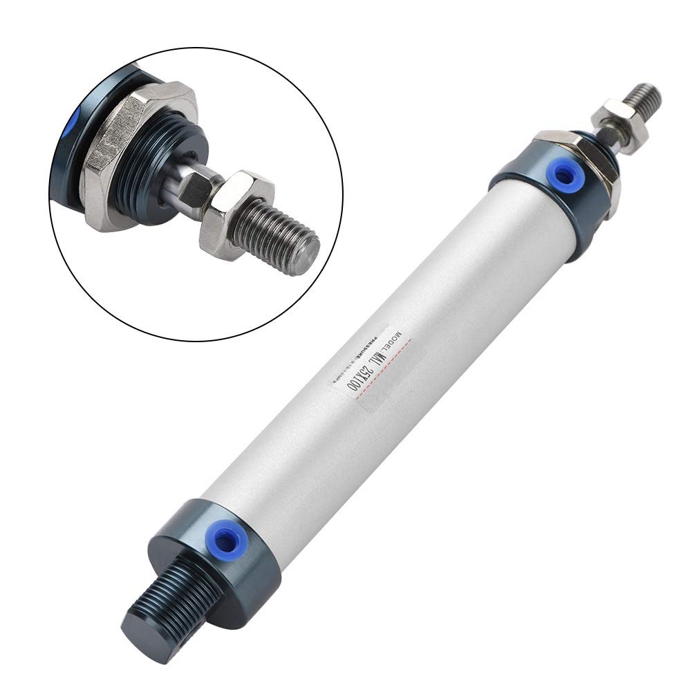 Mini Pneumatic Air Cylinder, 100mm Stroke 25mm Bore Pneumatic Cylinder for Industrial Use