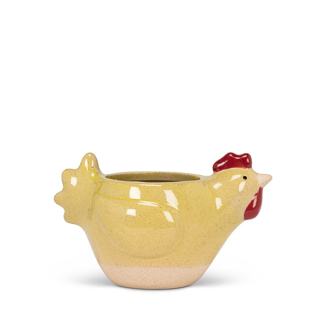 Abbott Collection Ceramic Chicken Planter - Small (5" L)