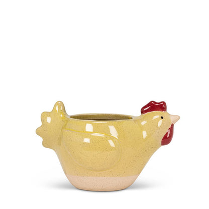Abbott Collection Ceramic Chicken Planter - Small (5" L)