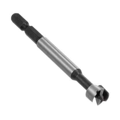HARFINGTON 2pcs Forstner Drill Bits 12mm (15/32") Multi-Tooth Serrated Carbon Steel Wood Hinge Drill Bit with 1/4" Hex Shank for Hardwood Softwood Plywood Drilling Woodworking
