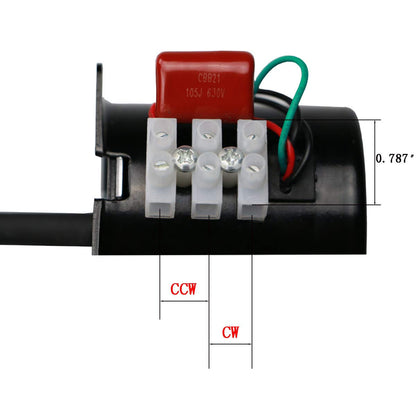 30RPM Reducer Motor Dual Bearing Synchronous Gear AC Motor CW/CCW Control 115V 60Hz 10W 60KTYZ