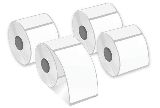 [4Rolls, 300/Roll] 30256 Compatible 2-5/16" x 4" (59mm x 101mm) Shipping Labels - Compatible with DYMO Labelwriter 450, 4XL,Zebra Desktop and Rollo Printers. [Not for Dymo 550 &5XL]