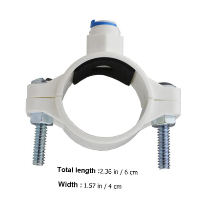 Housoutil Drain Saddle Clamp Quick Connect Valve for Water Filters Material Fits Od Compatible with Systems Easy Connections Durable Wastewater Discharge