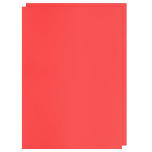 PATIKIL Rubber Stamp Sheets, 2Pcs 11.7x8.3" Soft Rubber Stamp Carving Block A4 Size Stamp Sheet for Laser Engraving Machine Rubber Stamps Ink Stamp Pads, Red