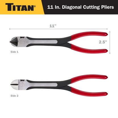 Titan 60780 11-Inch Diagonal Cutting Pliers