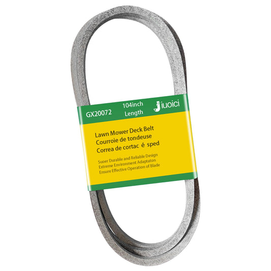 Upgraded for GX20072 John Deere 42 Inch Deck Belt, D105 D110 D130 S100 L110 L100 L111 LA105 LA115 LA125 S110 S130 E100 E110 L108 Lawn Mower, GY20570 V-Belt, Zero-Stretch, Extra Long Life /104 Inch