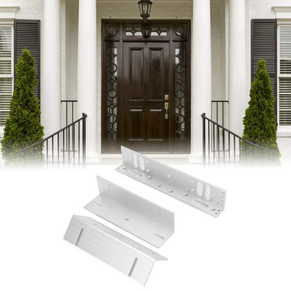 Magnetic Lock Bracket, L&Z Mounting Bracket for Electric Magnetic Lock, Door Lock Support for Wooden Doors Metal Doors Security Doors 280kg/617.3lb