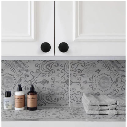 10 Pack Round Cabinet Knobs Drawer Knobs Dresser Knobs, Black Handles Knobs Drawer Pulls Door Knobs Furniture Knobs Cupboard Knobs for Modern Bathroom Kitchen Cabinet Hardware - Matte Black