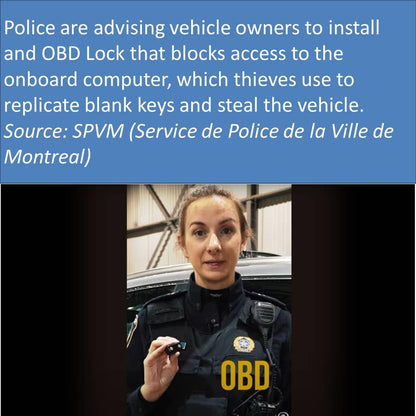 OBD Port Security Anti-Theft Lock Locking Device