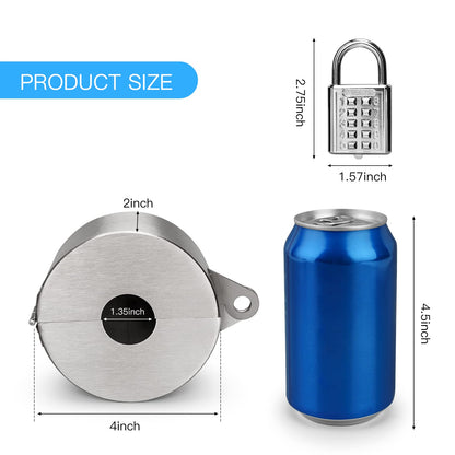 Outdoor Faucet Lock, Stainless Steel Water Spigot Lock, Water Valve Lock, Can be Used as a Circular Door Handle Lock Cover to Prevent Door Handles from Turning and Prevent Water Theft