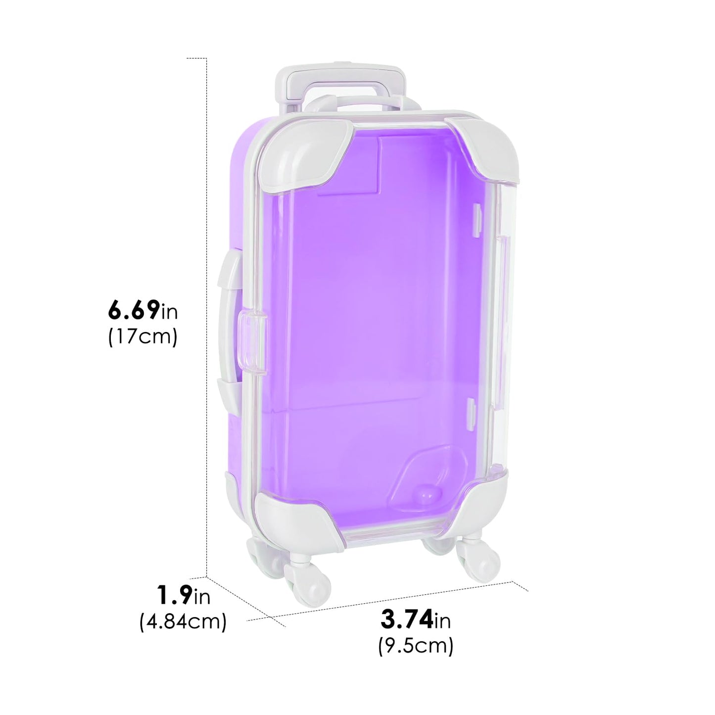 Biiange Mini Suitcase Favor Boxes, Plastic Candy & Jewelry Storage Box, Small Travel-Style Gift Boxes for Wedding Party Decorations