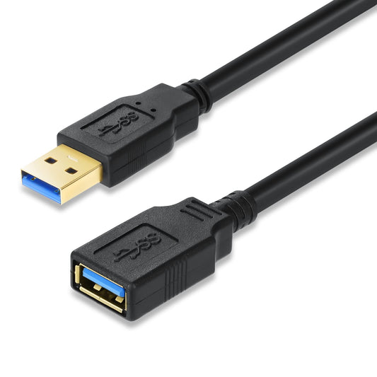 XBOHJOE USB Extension Cable 20FT High Speed USB 3.0 Extender Cable Type A Male to A Female Data Transfer 5Gbps for Mouse Extender Cable Keyboard Extension Cord etc(20ft Black)