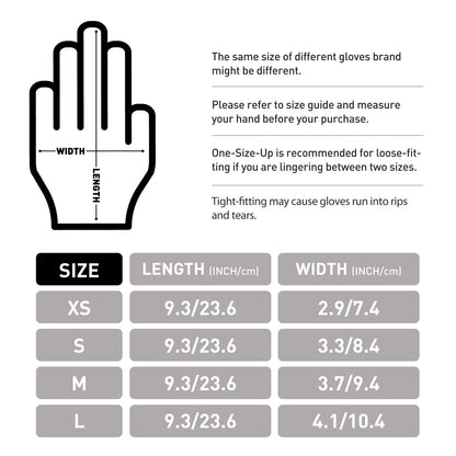 OKIAAS Black Disposable Gloves XL|Latex-Free Vinyl Gloves for Household, Food Handling, Lab Work and More|X-Large,100 Counts/Box