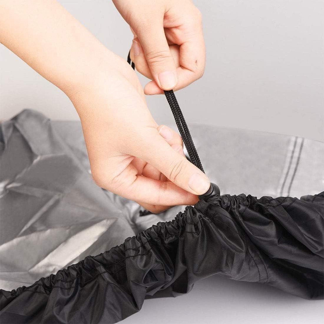 J&C Grill Cover 74inch 420D Outdoor Barbecue Cover Heavy Duty BBQ Burner Cover Waterproof Gas Grill Cover UV Resistant 75inch Extra Large Barbeque Cover for Winter