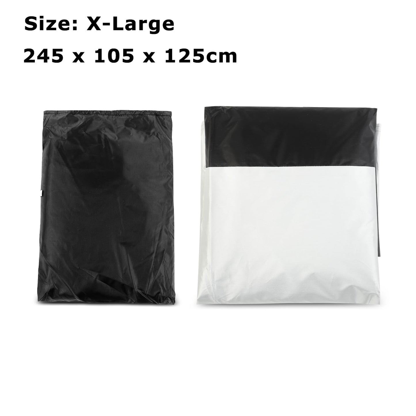 Motorcycle Cover Waterproof Outdoor, Motorbike Cover XL with Storage Bag Indoor Outdoor Snow Dust Sun UV Protection - 96x41x49inch