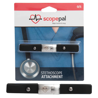 ScopePal Clip for Stethoscopes, Stethoscope Clip for Doctors, Nurses, Medical Students, Stethoscope Accessory Compatible with 3M Littmann Classic III, Lightweight II S.E, and More, Black