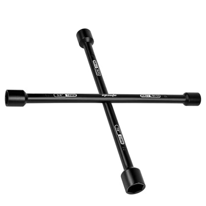 EPAuto 14" Heavy Duty Universal Lug Wrench, 4-Way Cross Wrench, Black