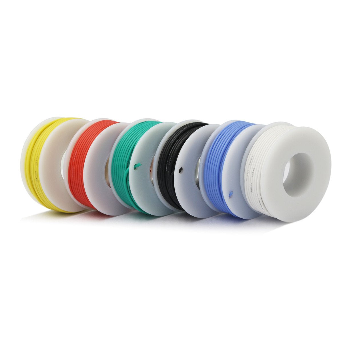 CBAZY™ Hook up Wire Kit (Stranded Wire Kit) 22 Gauge Flexible Silicone Rubber Electric Wire 6 Colors 19.6 feet Each 22 AWG