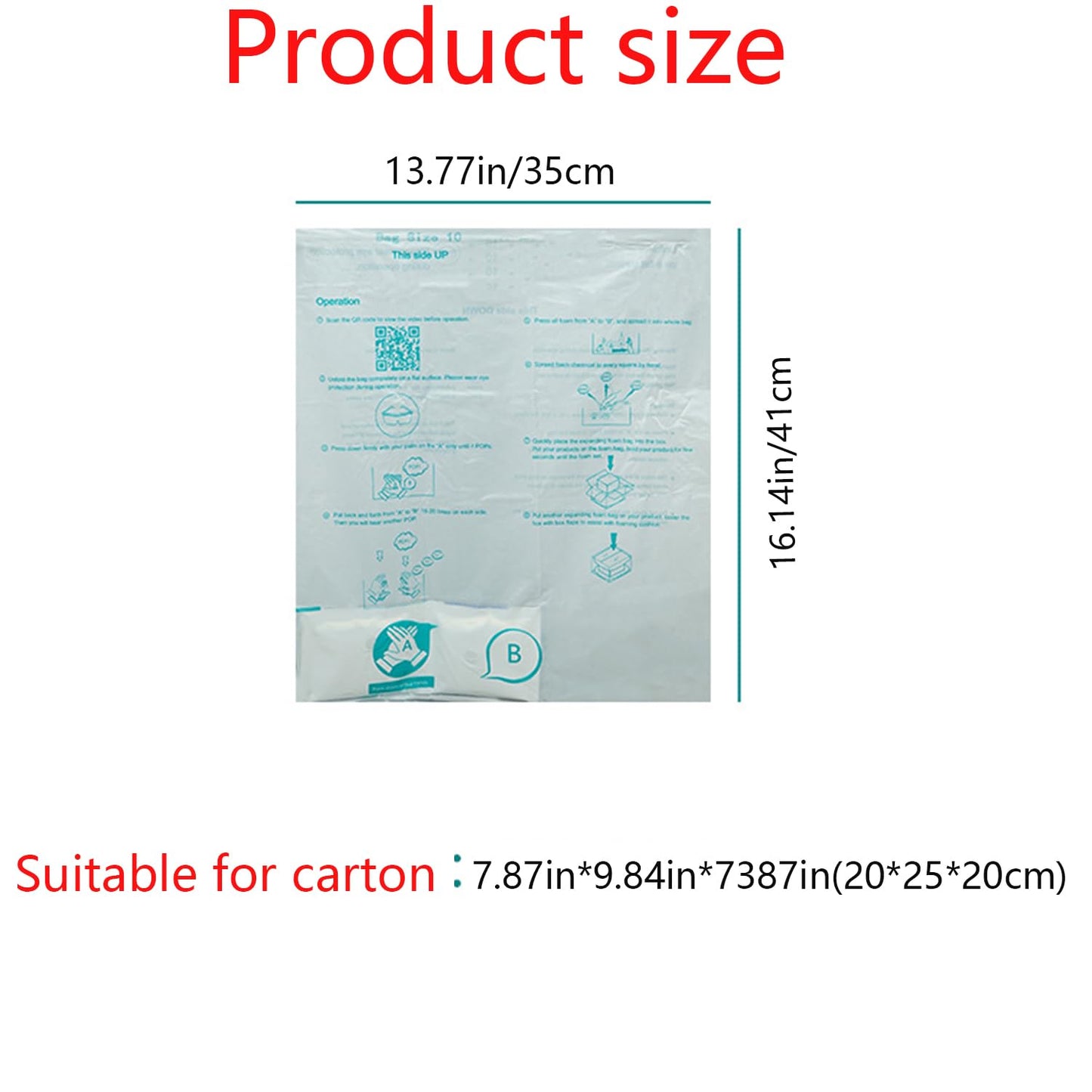 Suweiyuanshiyi 6 PCS Expanding Foam, Quick Expanding Foams,16”x 14” Packing Foam Instant Pack Packing Material Expandable for shipping Protection