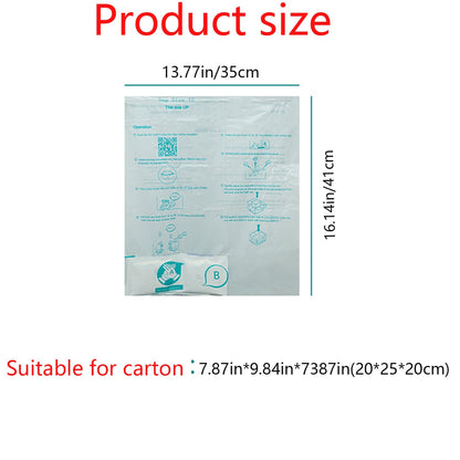 Suweiyuanshiyi 6 PCS Expanding Foam, Quick Expanding Foams,16”x 14” Packing Foam Instant Pack Packing Material Expandable for shipping Protection