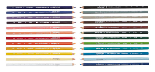 Prismacolor Scholar Coloured Pencils, Assorted Colours, 24 Count