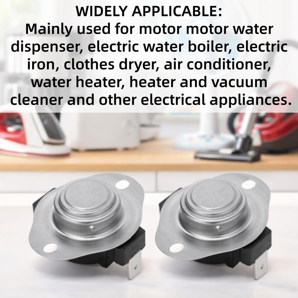 Temperature Control Switch,Temperature Sensitive Control,Intelligent Thermostat Switch,25A 250V,65℃ Precision Temperature Regulation for Motor Water Dispenser,Air Conditioner,Water Heater,Rice Cooker