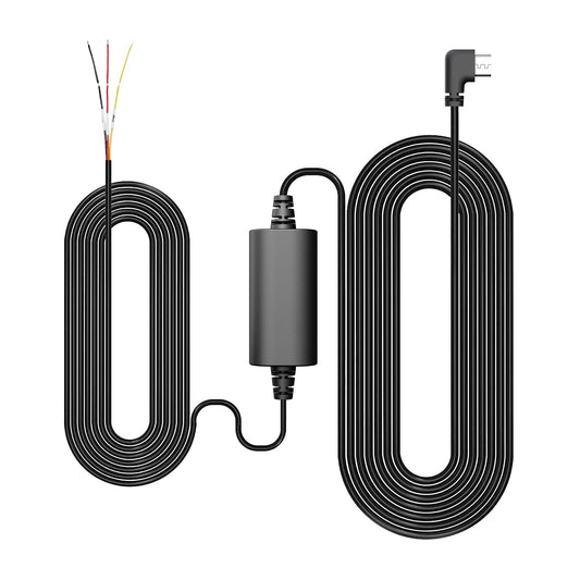 BOTSLAB 9ft Type-C Port Hard Wire Kit with Fuse Tap for G300HPlus&G980H Series Dashcam, Converts 12V-30V to 5V/2.4A Low Voltage Protection, 24/7 Parking Monitor Feature, Inc